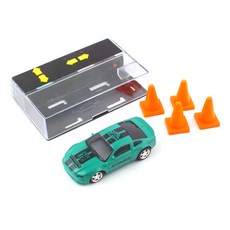 Replica 2.4GHz 1/64 RACING RACER-3 充電式迷你RC車 QY412026GR, 綠色