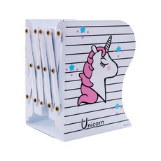 Melting Home 獨角獸可折疊書架, 白色