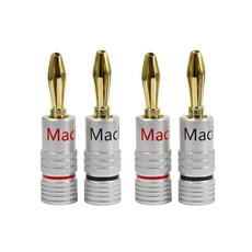 喇叭香蕉插頭, ML-B2, 黑色, 紅色