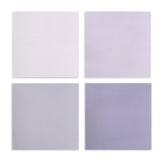 Walgadaks 彩色繪畫便條磚 薰衣草 4款, 淡薰衣草, 憂鬱薰衣草, 牛奶紫, 紫羅蘭色, 1套