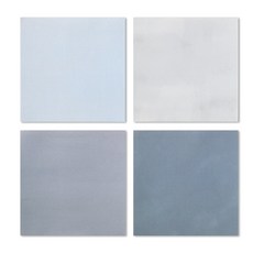 Walgadaks 彩色繪畫便條磚 海洋 4款, 淡天藍, 陰鬱灰, 灰色, 海軍藍, 1套