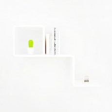 CUBICS 2 壁架連接, 白色的, 二級