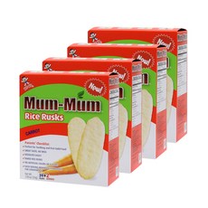 Mum-Mum 米果胡蘿蔔口味, 米飯+胡蘿蔔混合口味, 4組, 54g