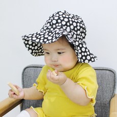 ALOHAJ 女童點點印花遮陽帽