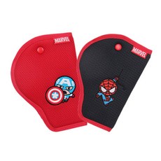 Gratech 孩童座椅安全防護帶, 蜘蛛人款+美國隊長款, 1組