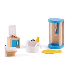Hape 女童現代浴室角色扮演遊戲, 混合顏色, 1個