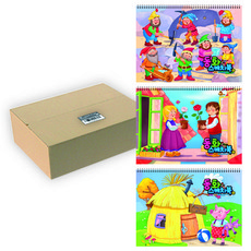 Full Colors女童用精打細算童話素描本 隨機出貨 45張, 24張