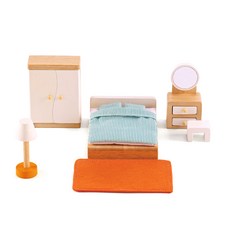 Hape 娃娃屋系列溫馨主臥室, 混色