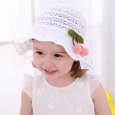 JOY MULTI 女童櫻桃裝飾漁夫帽