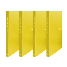 Noble PP 雙桿文件夾 A4, 黃色, 4個