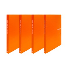 諾堡 合紙雙槓桿文件夾 A4, 橘色, 4個