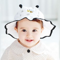 JOY MULTI 孩童蜜蜂刺繡彈力漁夫帽