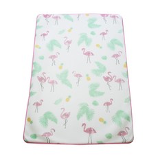 롤베이비 3D 에어매쉬 아기 쿨매트, 플라밍고, 1개