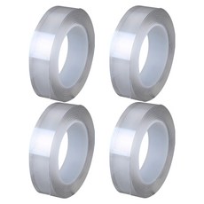 Arico廚房魔術矽膠重複使用貼紙 2mm*3cm*3m, 透明, 4件