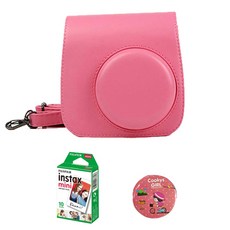 CAIUL Instax Mini 9相機包Flamingo粉紅色 +迷你膠片10p +手鏡隨機發送, 單品, 1套