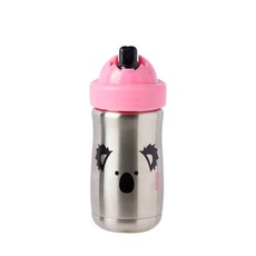 tommee tippee 湯美天地 保溫隔熱吸管鋁杯 300ml, 無尾熊款, 1入