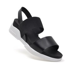 JACK&JILL 鬆緊帶涼鞋 J6210, 235, 黑色