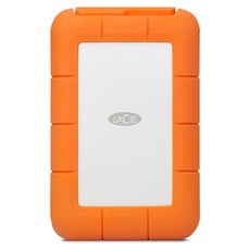 LACIE Rugged Raid Pro USB C 외장하드 + 케이스 STGW4000800, 4TB, Silver