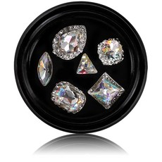 엔비키덜트 01 다이아 네일스톤 6종 세트 M02B81, 혼합 색상, 1개