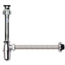 YNET 三段強力自動彈跳落水頭 + L型魔術存水彎不鏽鋼管 350 套組, 1套