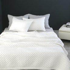 gBEDDING 素色薄被+枕頭套組, 白色的