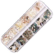 엔비키덜트 자개네일 A 원석 12종 세트 M10165, 혼합 색상, 1개