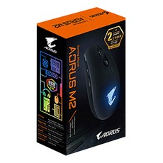 GIGABYTE 技嘉 AORUS M2 RGB 融合遊戲鼠標 GM-AORUS M2, 啞光黑