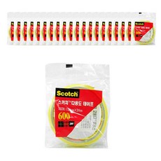 스카치 3M 다용도 테이프 550 리필 12mm x 20m, 22개