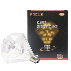 FOCUS Emotional Deco 雪花鑽石燈泡 2W, 黃光色, 1個