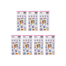 라인프렌즈 BT21 클리어 스티커 2탄, 망, 7개