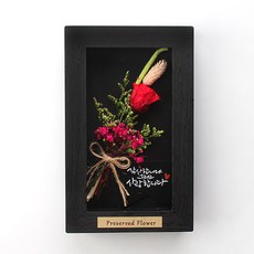 가꾸지오 永生花相框 玫瑰, 黑色
