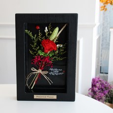 Gaguchio永生花相框 大 康乃馨, 黑色的