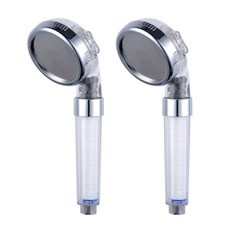 淨水濾芯蓮蓬頭, 2個, 銀色