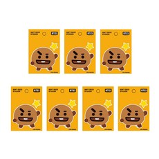 라인프렌즈 BT21 소프트 데코 스티커, 슈키, 7개입
