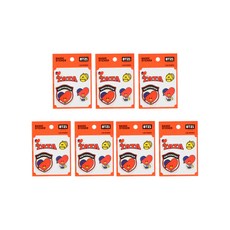 라인프렌즈 BT21 캐스팅 뱃지 스티커, 타타, 7개입