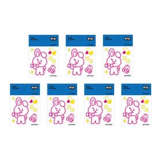 라인프렌즈 BT21 데코 스티커, 쿠키, 7개입