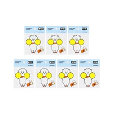 라인프렌즈 BT21 클리어 데코 스티커 2탄, 알제이, 7개입