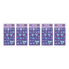 라인프렌즈 BT21 젤리 스티커, 코야, 5개입