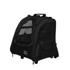 펫기어 트래블러 반려동물 롤러백, 블랙, 1개