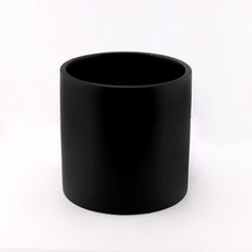 Gakkujio 霧面圓形花盆 25YM, 黑色, 1個