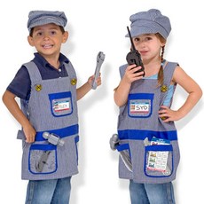 Melissa&Doug 美國瑪莉莎 火車工程師角色扮演服裝套組 MD4836, 混色