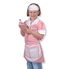 Melissa&Doug 美國瑪莉莎 女服務員角色扮演服裝套組 MD4787, 混色