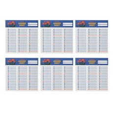 JAM STUDIO SAT omr 答題紙備忘錄, 混色, 6件