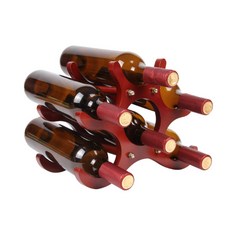 賈斯汀室內葡萄酒紅木架, 混色, 1個