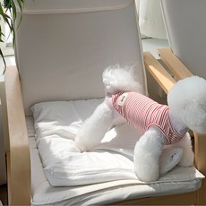 MAGDOG Atom 條紋無袖T恤, 紅色