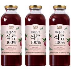 퓨어프레스 프레스드 석류 100% 주스, 500ml, 3개