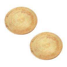 Blockmart 藤編杯墊 鍋墊 16cm, 單一顏色, 2個