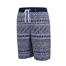 VENDIS 男款幾何圖形抽繩沙灘褲 A152