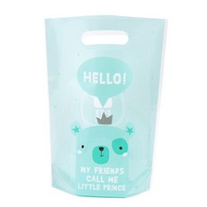 Bom91 韓國產 Hello Bear 禮物塑膠袋 薄荷綠 18 x 25 x 4 cm, 1入, 100個
