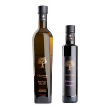 Hermus Ayvalik 特級初榨橄欖油 500ml + 香醋 250ml 套組, 1套